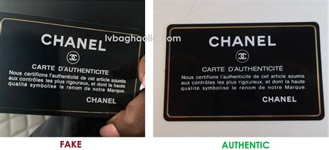 chanel purse fake vs real|authenticity card chanel.